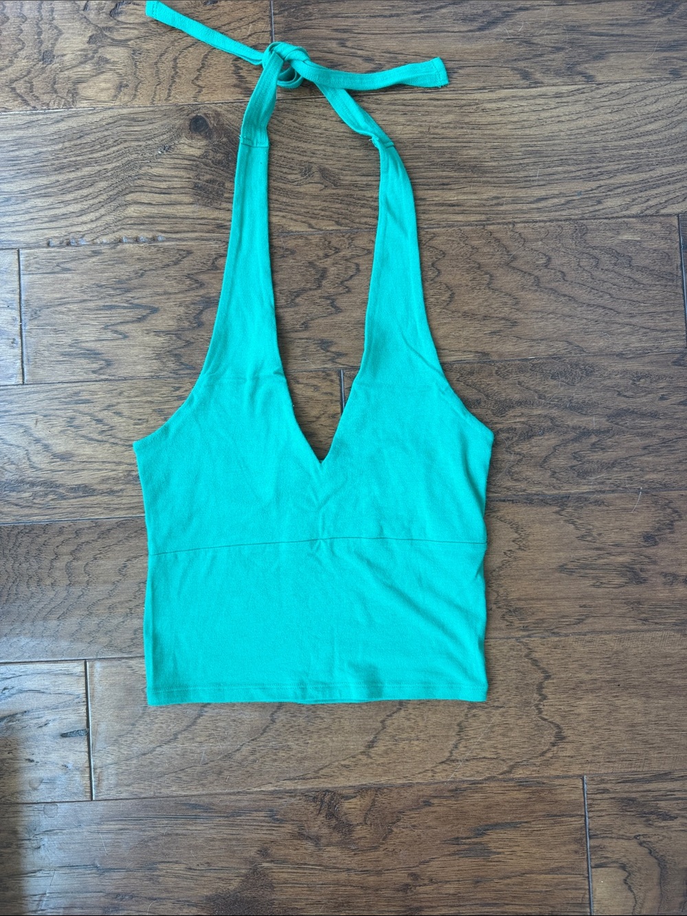 Hollister Teal Halter V-Neck Camisole